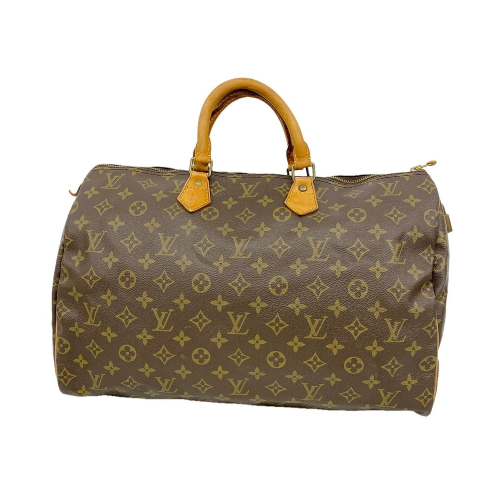 Louis Vuitton Monogram Speedy 40 Handbag M41106 Brown Women's